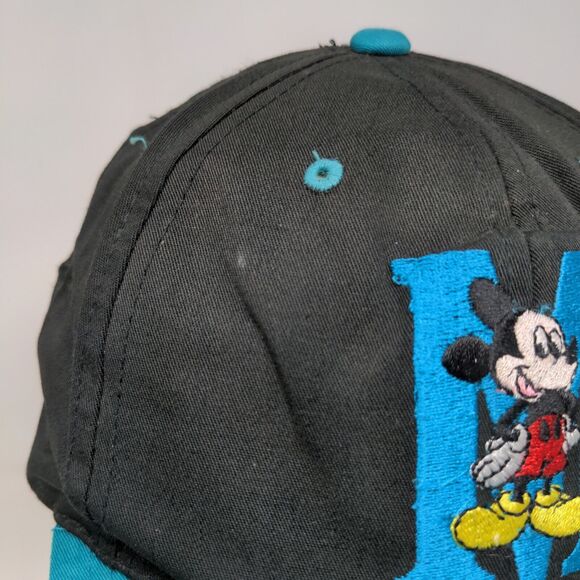 Mickey Unlimited Men's Snapback Hat Blue Black Adjustable Embroidered Logo - Picture 4 of 10